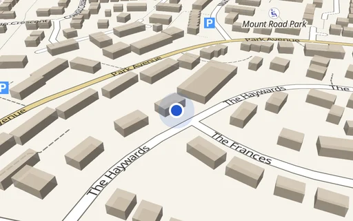 Location map: The Haywards