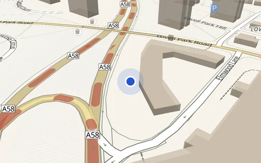 Location map: Parking on LS, Carlton Gate