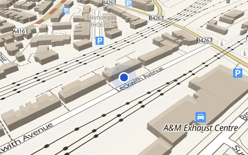Location map: Parking on Leckwith Avenue, CF11