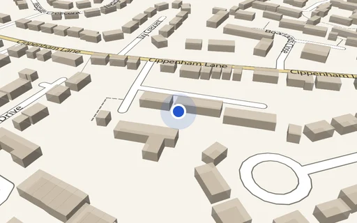 Location map: Ridgebank off Cippenham Lane Slough