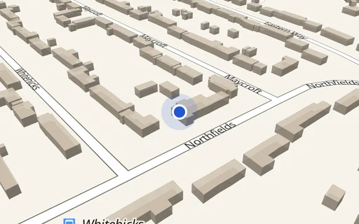 Location map: Northfields, Letchworth, Herts