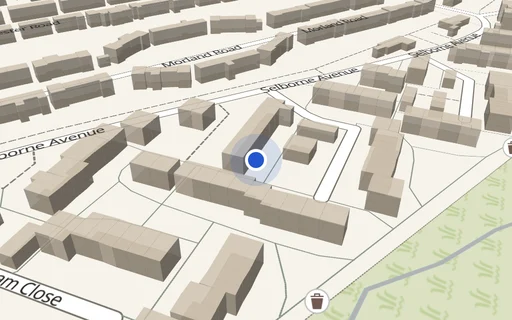Location map: Lyndhurst Avenue (adj. No 244) off Selborne Avenue, Aldershot