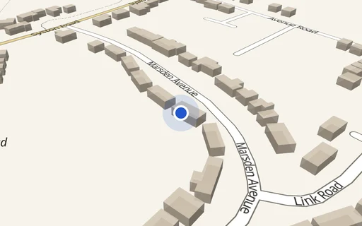 Location map: Driveway on Marsden Avenue