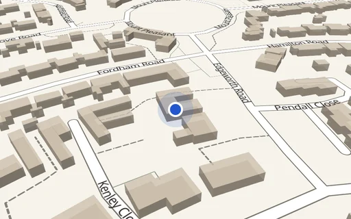Location map: Edgeworth Road, Cockfosters (access adj Mark Lodge) Barnet, London
