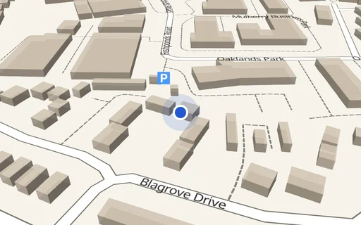 Location map: Blagrove Drive (adj House 75) Wokingham