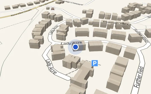 Location map: Driveway on Bamber Bridge