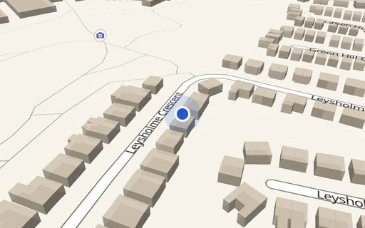 Location map: Parking on Leysholme Crescent, LS12