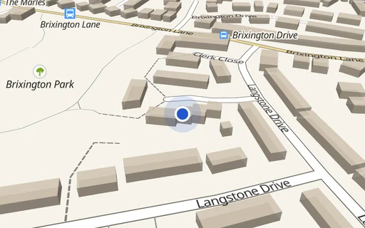 Location map: Langstone Drive (site1) Access Adj 8 Parson Close, Exmouth, Devon