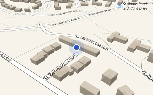 Location map: Parking on Guildford Avenue, S2