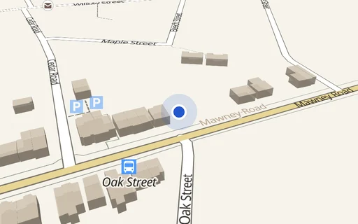 Location map: R/O 110-112 Mawney Road