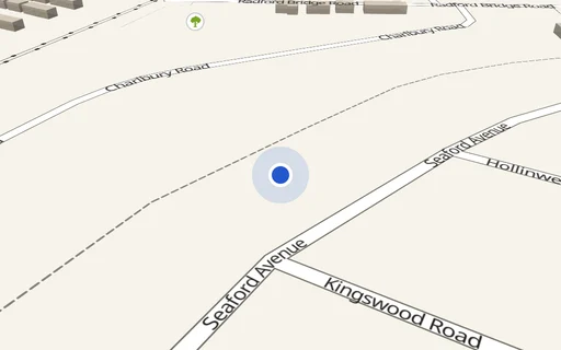 Location map: Driveway on Seaford Avenue