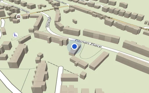 Location map: Pitman Place (access Side Of House 66) Wotton-under-edge