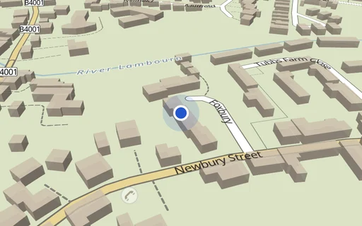 Location map: Foxbury (adj House 11) Off Newbury Street, Lambourn Hungerford