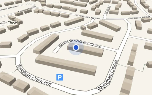 Location map: North Burnham Close, Burnham, Slough