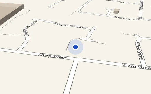 Location map: Driveway on Greenhaven Close