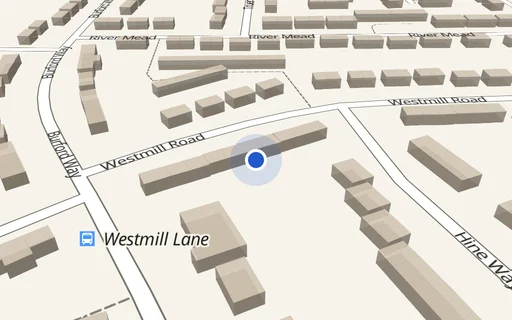 Location map: Westmill Road Site E, Hitchin, Herts