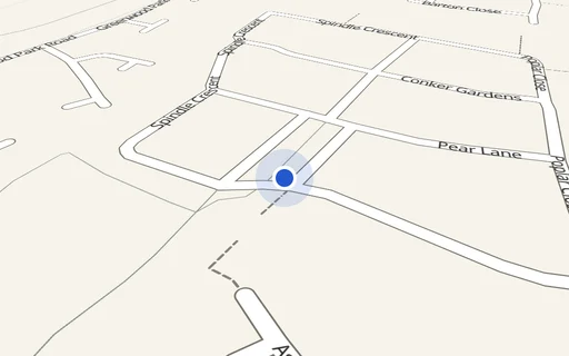 Location map: Parking on Spindle Crescent, PL7