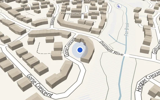 Location map: Allocated Space on Dramsell Rise