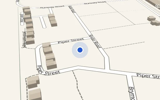 Location map: Parking on Piper Street, PL6