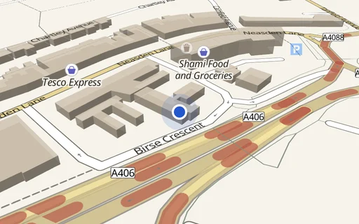Location map: Birse Crescent