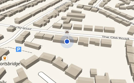 Location map: The Old Road (access adj 24), Portsmouth