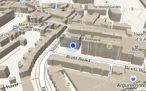 Location map: Brett Manor, Brett Road, Hackney London