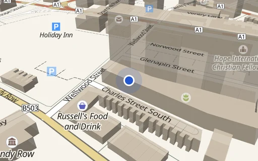 Location map: Parking on Wellwood St, BT12