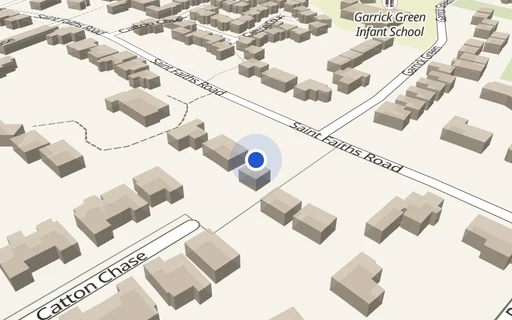 Location map: Parking on St Faith's Rd, NR6