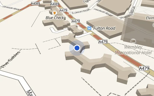 Location map: Raglan Court, Empire Way A, Wembley