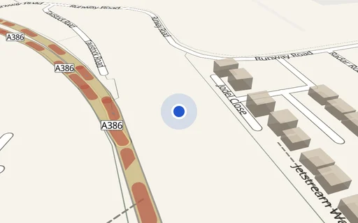 Location map: Parking on Tavistock Rd, PL6