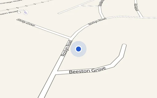 Location map: Driveway on Roslyn Road