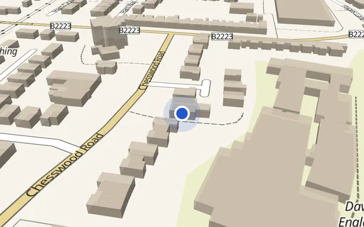 Location map: Chesswood Road, Worthing, BN11