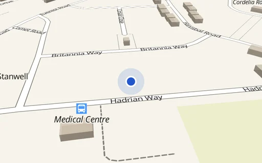 Location map: Andover Court