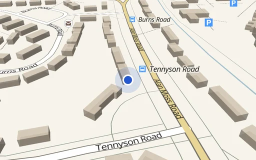 Location map: Driveway on Alan Moss Road
