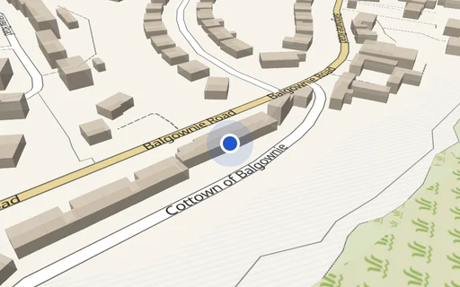 Location map: Parking on Cottown Of Balgownie, AB23