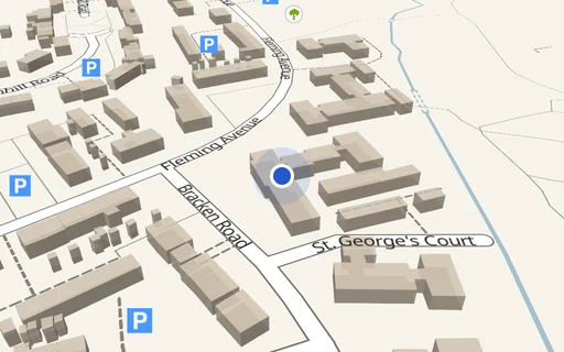 Location map: St George Court