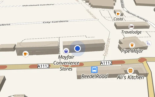 Location map: R/O 576 Rainham Road South