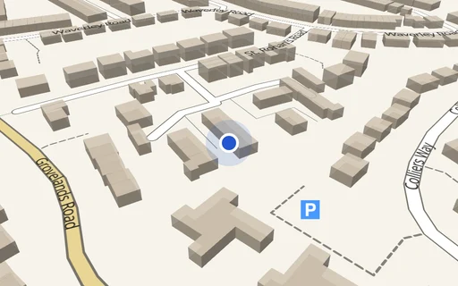 Location map: Longridge Close, Off St Ronans Road