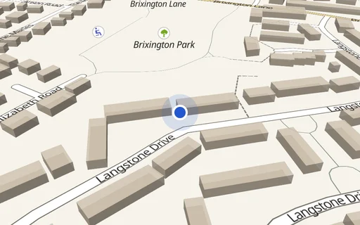 Location map: Langstone Drive (site 3) Access Adj 149, Exmouth, Devon