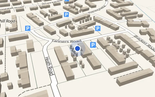Location map: Tanners Road North Baddesley, Southampton