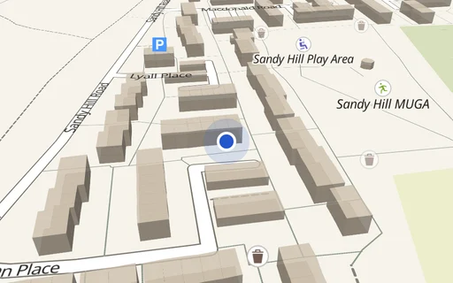 Location map: Eton Place Off Sandy Hill Road, Farnham