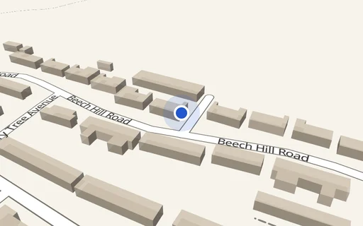 Location map: Beech Hill Road (access adj House 31) Tidworth, Hampshire