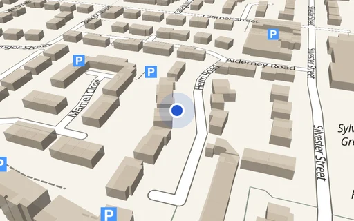 Location map: Parking on Herm Rd, L5