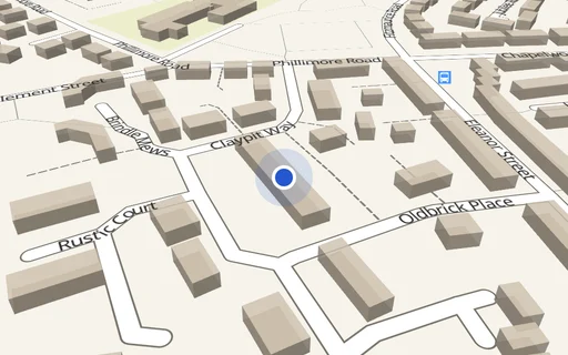 Location map: Parking on Clay Pit Way, S9