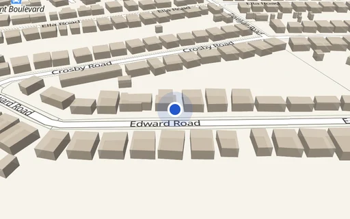 Location map: Parking on Edward Road, NG2