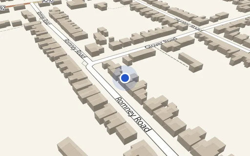 Location map: R/O 58 Romney Rd