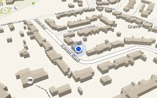 Location map: St James Road Junc Chapel Road