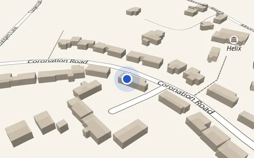 Location map: Coronation Road (access adj House 22), Verwood, Dorset