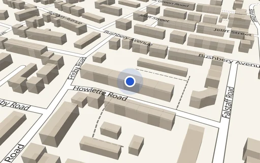 Location map: Driveway on Howlette Road