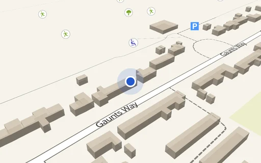Location map: Gaunts Way Site 4, Letchworth, Herts